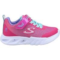 Skechers Girl's 'Flicker Flash' Trainers in Pink | Size: Infant 13.5