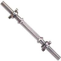 York 16" Spinlock Dumbbell Bar in Silver