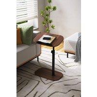 Garden Sanctuary Height Adjustable C-Shape Overbed Table in Walnut