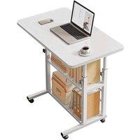 Garden Sanctuary Height Adjustable Mobile Table in White