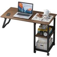 Garden Sanctuary Height Adjustable Mobile Table in Walnut