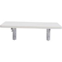 Garden Sanctuary Space-saving Floating Wall-Mounted Rectangular Fold-Down Table in White