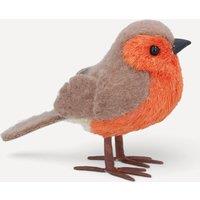 Stella Graham Bristle Robin Christmas Ornament in Brown