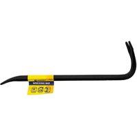 BARGAINS-GALORE 18" Wrecking Bar Crowbar Nail Lever Steel Swan Neck Builders Diy Tool in Black