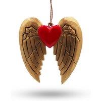 KDMD Gold Xmas Angel Wing & Heart - black detail