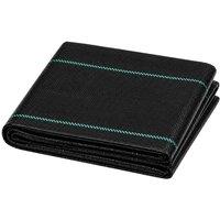Shatchi Heavy Duty Weed Membrane Garden Weed Control Fabric 2mx5m in Black | Size: 1 Pack