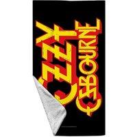 Ozzy Osbourne Logo Beach Towel in Black