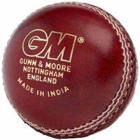Gunn And Moore Catalyst Leather Cricket Ball in Maroon