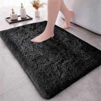 PAWNORA Black 50 x 80 cm no Slip Bath Mat