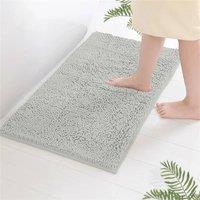 PAWNORA White Light Grey 60 x 90 cm Bath Mat Non Slip