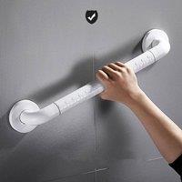 FORGEVIO 30cm Bathroom Grip Shower Tub Grab Bar in White