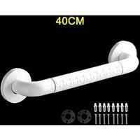 FORGEVIO 40cm Bathroom Grip Shower Tub Grab Bar in White