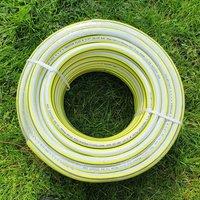 NESTLUNE 1m GARDEN HOSE PIPE REINFORCED OUTDOOR HOSEPIPE in Yellow | Size: 10kg