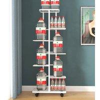 FORGEVIO White 6 Tier Metal Plant Stand Indoor Outdoor Garden