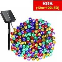 NESTLUNE 12m Muti-Color LED Solar Power Fairy Garden Lights