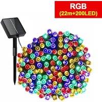 NESTLUNE 22m Muti-Color LED Solar Power Fairy Garden Lights