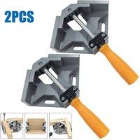 NESTLUNE 2Pcs Corner Clamp 90 Right Angle Clamp in Grey | Size: 1000mm x 400mm