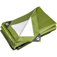 NESTLUNE 6ft*12ft Tarp Tarpaulin Ground Garden Sheet Camping Tent Cover in Green | Size: 10kg