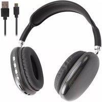 NESTLUNE Wireless Bluetooth Headphones Noise Cancelling Over-Ear Stereo in Black