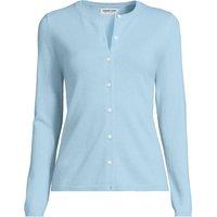 Lands' End Women's Crew Neck Cashmere Cardigan in Pale Blue | Size: XL