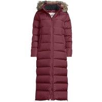 Lands' End Women's Plus Hooded Maxi Down Coat in Burgundy | Size: 2X