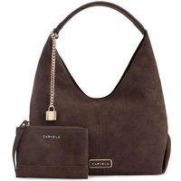 Carvela Women's 'Cassia Mini Hobo' Suedette Bag in Brown