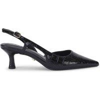 Carvela Women's 'Alina Sling' Croc Print Heels in Black | Size: 6