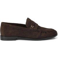 Carvela Women's 'Barletta Loafer' Suede Flats in Dark Brown | Size: 4