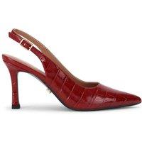 Carvela Women's 'Corletta Sling Court' Croc Print Heels in Red | Size: 6