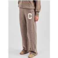 Cernucci Women's Wide Leg Knitted Jogger - Taupe | Size: XS