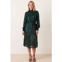 Style Cheat Women's Roxi Sequin Midi Dress / Emerald Green | Size: 8