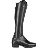 Moretta Women's Gianna Leather Long Riding Boots in True Black | Size: 6