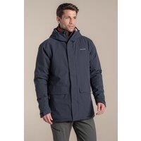 Craghoppers Men's Lorton Thermic Hooded Waterproof Breathable Padded Jacket in Dark Grey | Size: Large