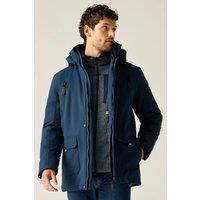 Regatta Men's Waterproof Hooded Marron Insulated Jacket in Navy | Size: Small