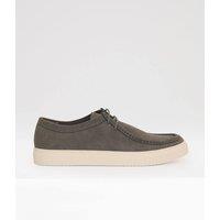 threadbare Men's Casual Lace Up Trainers in Grey | Size: 8