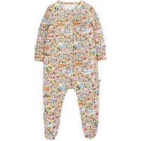 Frugi Girl's Lovely Babygrow in White | Size: 3-6 m