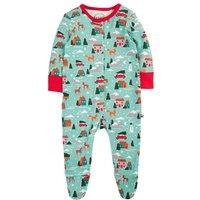 Frugi Lovely Babygrow in Turquoise | Size: 0-1 m