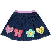 Frugi Girl's Scarlet Twirly Skirt in Blue | Size: 3-4 Years