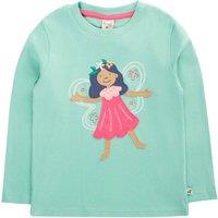 Frugi Girl's Adventure Circular Top in Aqua | Size: 4-5 Years