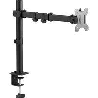 Living and Home Single-Arm Monitor Desk Mount for 14-28 Inch Screens in Black