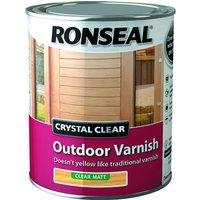 Ronseal Crystal Outdoor Varnish 750ml - Clear