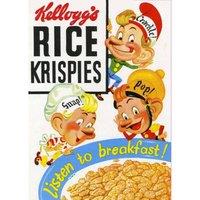 Vintage Kelloggs Rice Crispies Snap Crackle & Pop Tea Towel