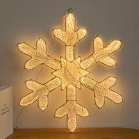 Samuel Alexander 60cm Gold Light up Snowflake Christmas Decoration with Warm White LEDs