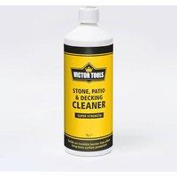 Victor Tools Stone Patio & Decking Cleaner, Pack of 3 x 1L in Clear