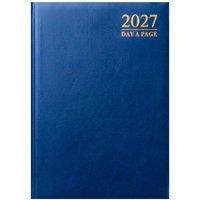 MANTRARAJ 2027 Diary A5 Day A Page Diary Half Page Weekend Hardcover DAP Diary in Blue