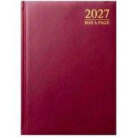 MANTRARAJ 2027 Diary A5 Day A Page Diary Half Page Weekend Hardcover DAP Diary in Red