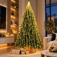 SPOT ON DEALZ 672LED WarmWhite Sparkle Cascading MicroXmas Tree Lights IndoorOutdoor in Warm White