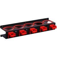 NESTLUNE Spray Bottle Storage Rack Wall Mounted Organizer Wall in Black | Size: 1000mm x 400mm