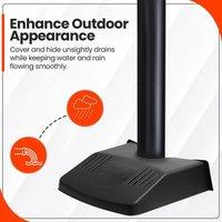 PAWNORA 4X Outdoor Drain Guard Protector in Black