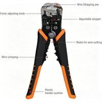 FLAVORA 3 IN 1 Automatic Wire Stripper Self-Adjusting Cutter in Black